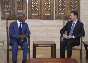 Bashar al-Assad and annan