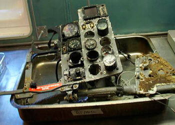 Wreckage of Turkish F-4