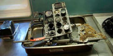 Wreckage of Turkish F-4