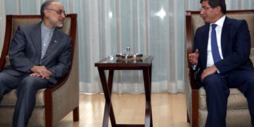 Ali Akbar Salehi and davutoglu