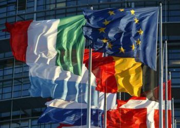 File picture shows European Union member states' flags flying in front of the building of the European Parliament in Strasbourg