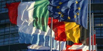 File picture shows European Union member states' flags flying in front of the building of the European Parliament in Strasbourg