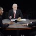 U.S. President Barack Obama makes a point while answering a question from moderator Bob Schieffer as Republican presidential nominee Mitt Romney listens during the final U.S. presidential debate in Boca Raton