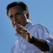 Republican presidential nominee Mitt Romney speaks at a campaign rally in Davenport