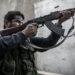 A Free Syrian Army fighter in Aleppo