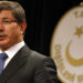 Turkey's Foreign Minister Ahmet Davutoglu talks to the media during a news conference in Ankara