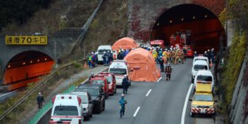 JAPAN-ROAD-ACCIDENT-TUNNEL-FIRE