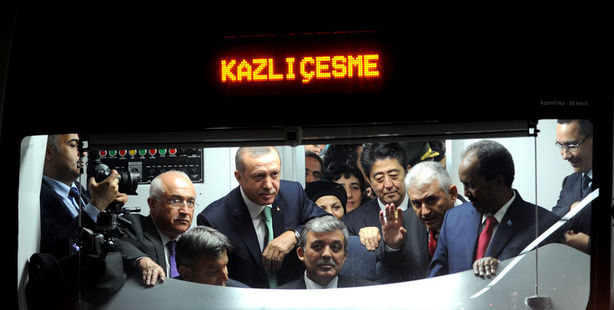 Marmaray'in ilk seferini Gul ve Erdogan ile yapti