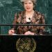 Theresa May, BM toplantısında Rusya'nın saldırgan politikaları hakkında konuştu