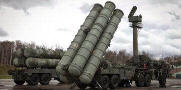 A general view of the S-400 missile system.