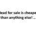 Head for sale is cheaper than anything else! ..