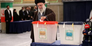The religious leader of Iran Sayyid Ali Khamenei