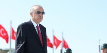 Erdoğan at NATO Summit 2024 discussing Turkey's contributions