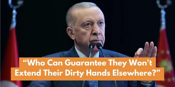 Turkish President Erdoğan speaking at a conference