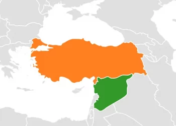 The map of Turkey & Syria
