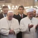 Paus Franciscus bezoekt de Blauwe Moskee van Sultan Ahmed 2014